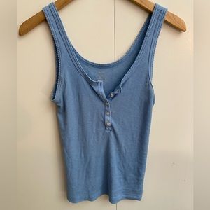 Aerie Blue Tank Top, size S
